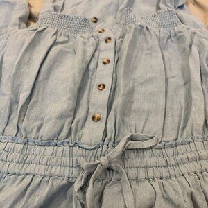 Linen Blend Sleevless Jumpsuit by Dip